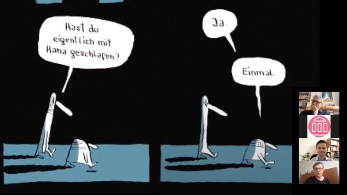 »Ihre Figuren erinnern in ihrer tapferen Niedergeschlagenheit an die Figuren aus Becketts ›Warten aus Godot‹ - mit einem Schuss ›Der brave Soldat Schweijk‹.« ― Hansruedi Kugler / St. Galler Tagblatt
