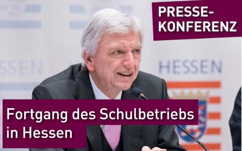 Ministerpräsident Volker Bouffier und Kultusminister Alexander Lorz zum Fortgang des Betriebs in der Schule nach den Ferien