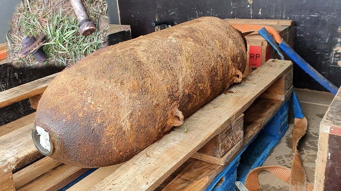 Weltkriegsbombe Graeselberg