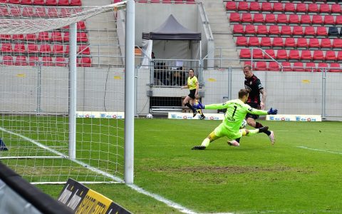 3. Liga, 2020.2021, 36. Spieltag, SV Wehen Wiesbaden gegen, 1860 1:1