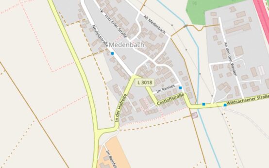 Baustelle: Neufeldstraße in Medenbach