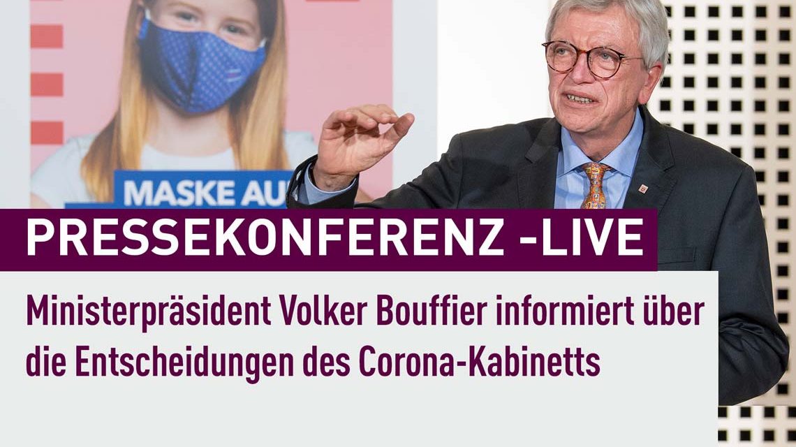 Live Pressebonferenz Volker Bouffier