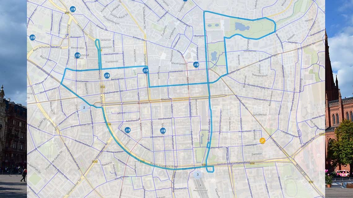 Die Route beim Stadtradeln 2021
