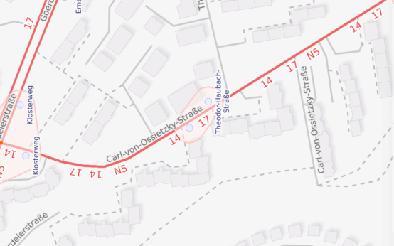 Carl-von-Ossietzky-Strasse in Klarenthal