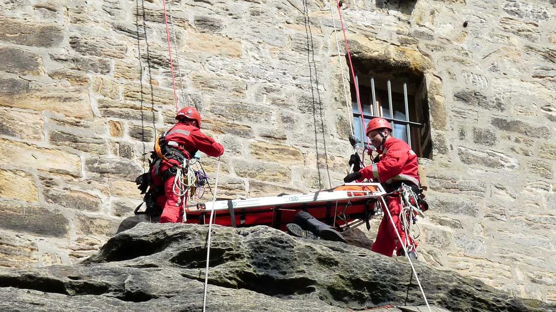 Höhenrettung im Einsatz