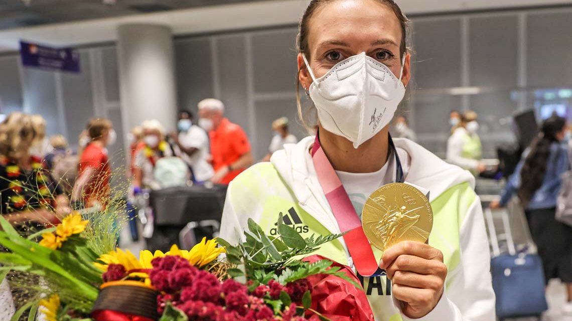 Ricarda Funk, Goldmedaillengewinnerin im KI Frauen, Slalom
