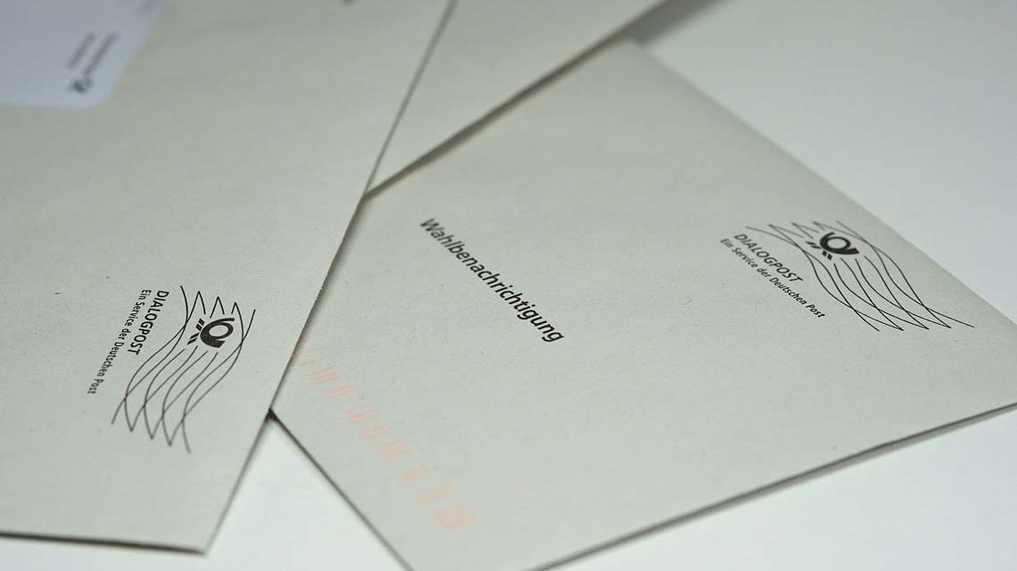 Wahlbenachrichtigung zur Bundestagswahl/Landtagswahl wird zugestellt