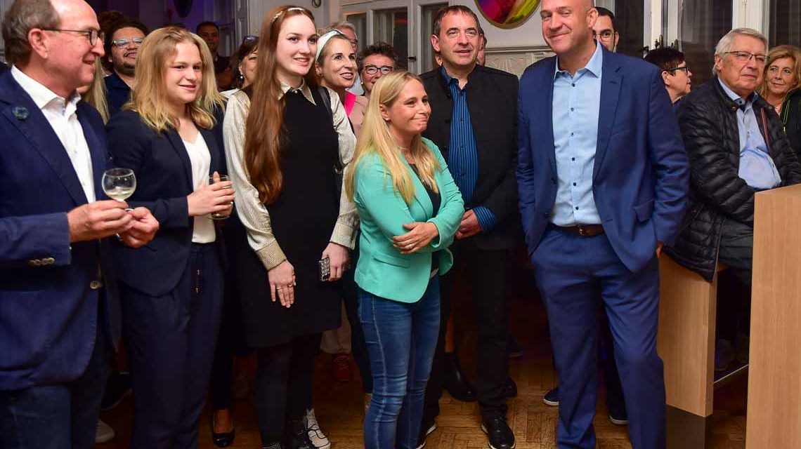 Ingmar Jung und Frau auf der CDU Wahlfeier