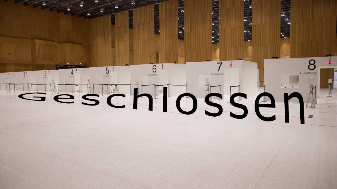 Impfzentrum ist geschlossen