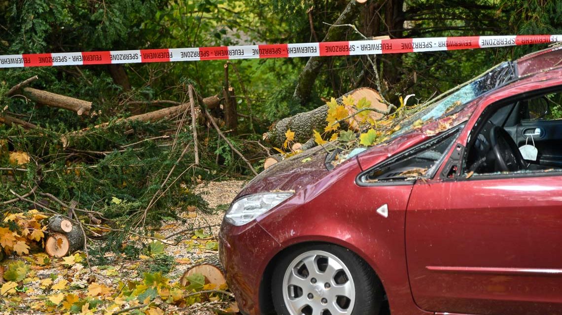 Sturmböen: Sturmschäden in Wiesbaden