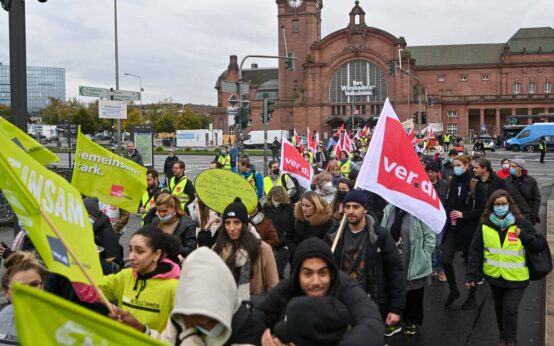 ver.di Warnstreik in Wiesbaden