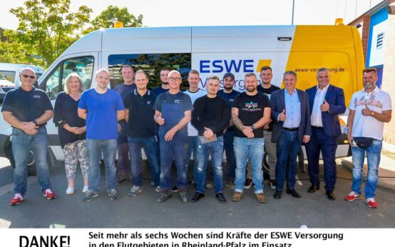 ESWE Mitarbeiter im Einsatz