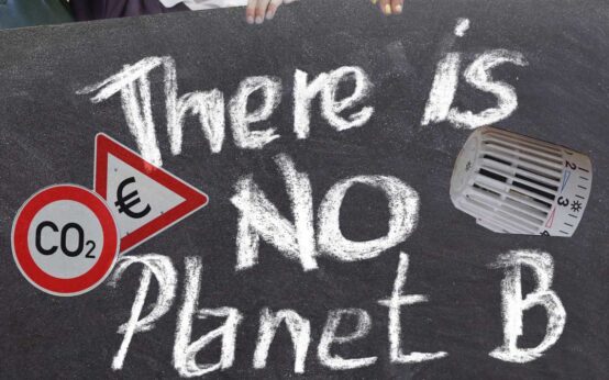 Klimaschutz, die Gewerkschaften rufen zur Kundgebung auf.