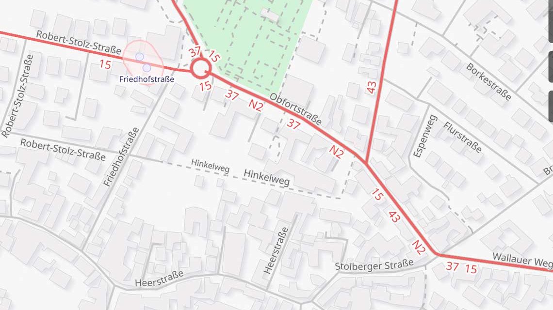 Vollsperrung der Oberpfortstraße in Nordenstadt