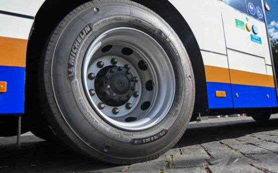 Der erste rein mit Wasserstoff betriebene Linienbus in Wiesbaden.