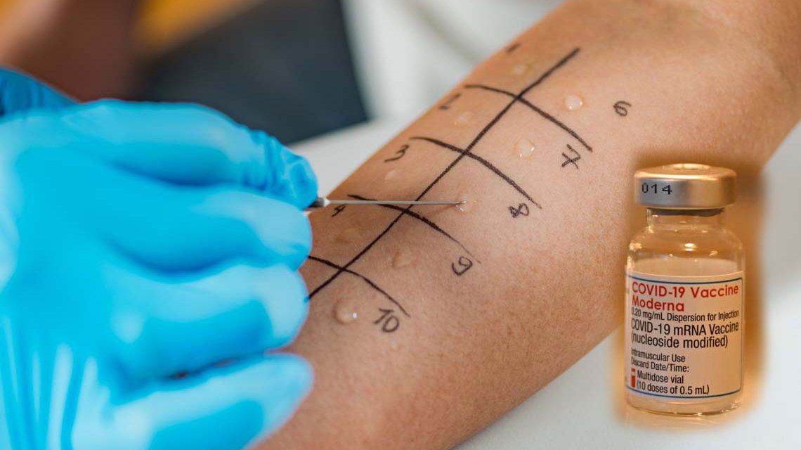 Allergietest gegen Corona-Impfstoff