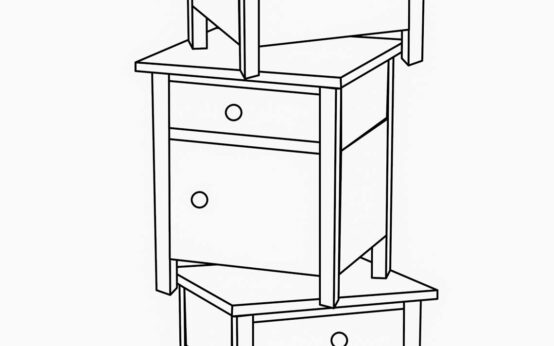 Ein Nachttisch wird Kunst