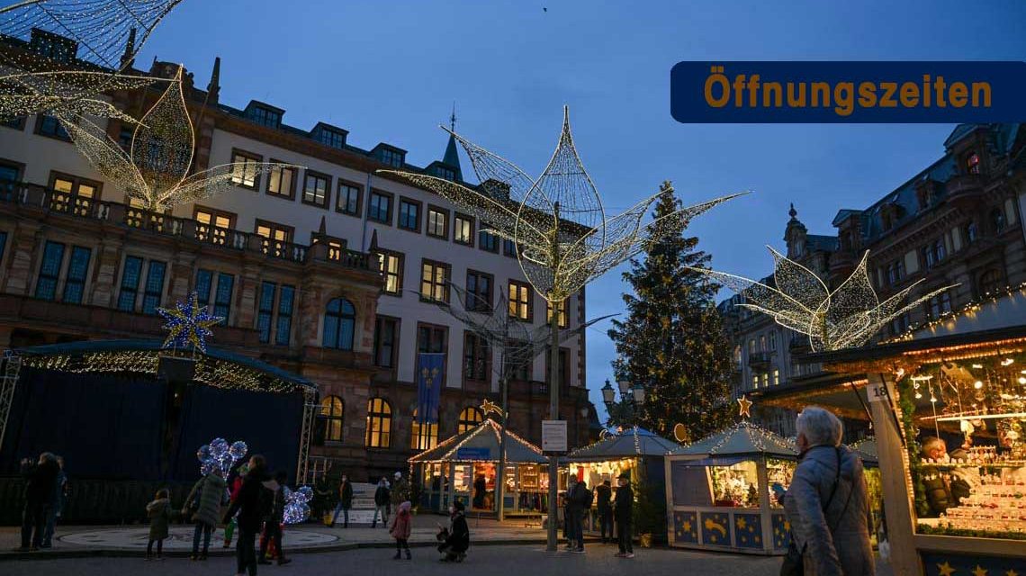 Öffnungszeiten zum Jahresende