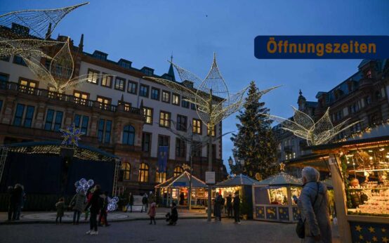 Öffnungszeiten zum Jahresende