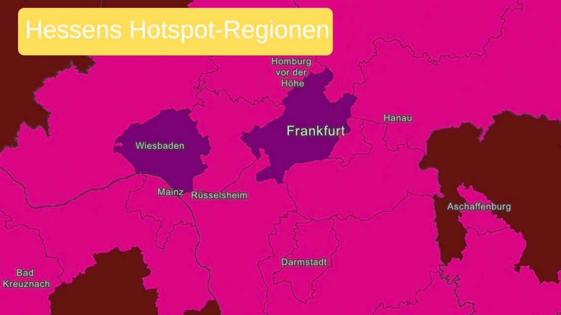 Hessens Corona Hotspot Regionen