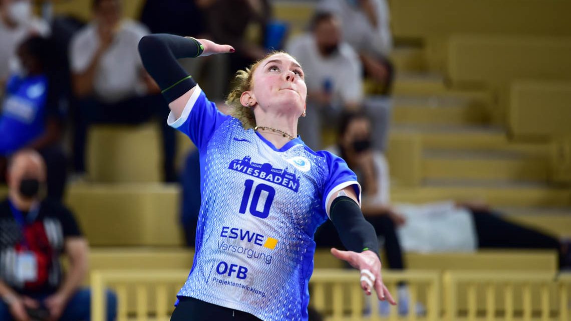 Lena Große-Scharmann im Angriff.