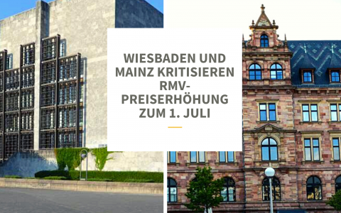 Wiesbaden und Mainz kritisieren RMV-Preiserhöhung zum 1. Juli