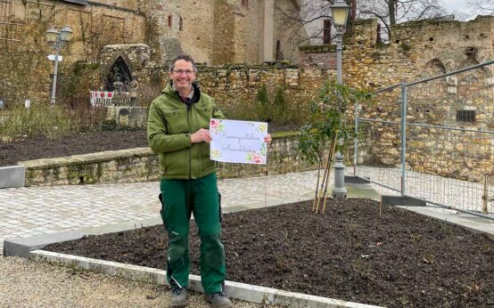 Rosenbeete am Rhein heißen zukünftig „Rosengärtchen Auenblick“