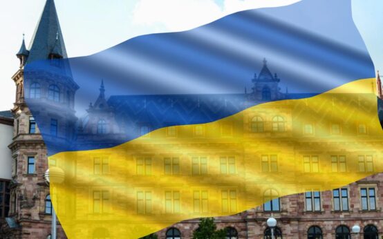 Rathaus Ukraine Anteilnahme Solidaritä