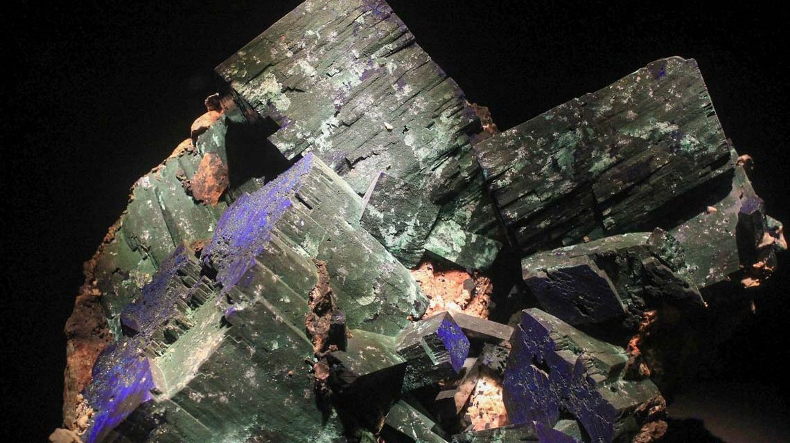 Spessart: blauer Azurit auf Pixabay, auch i Museum Wiesbaden zu finden.