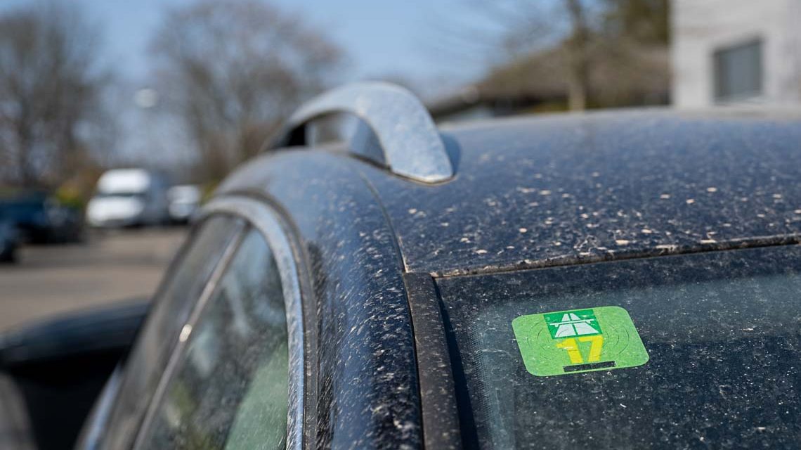 Saharastaub, Auto mit Saharahsand
