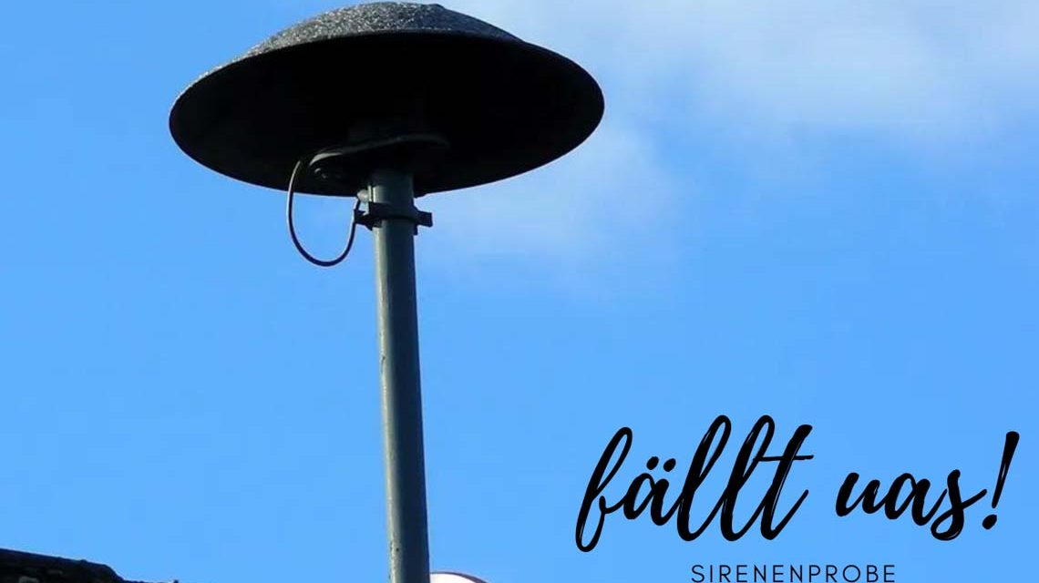 Sirenenprobe fällt aus