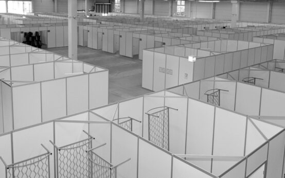 Symbolbilt, Notunterkunft, Flüchtingsunterkunft