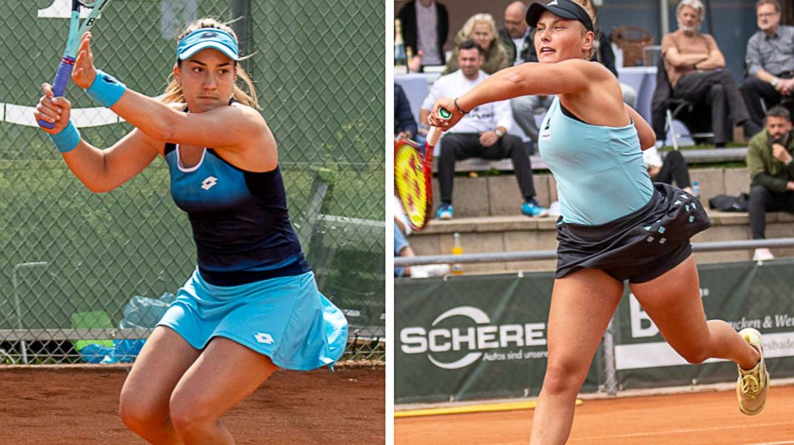 Bereits vor den Halbfinals am Samstag hat festgestanden, dass eine deutsche Spielerin ins Finale der Wiesbadener Tennis open einziehen wird. Das gab es seit zehn Jahren nicht mehr. Wer es sein wird, stand erst am Samstagabend fest. Im Match of the Day standen sich die Dortmunderin Jule Niemeier auf Nastasja Schunk aus Mainz gegenüber. Bereits jetzt steht fest, dass beide Spielerinnen mit dem Erreichen des Halbfinales in der WTA-Weltrangliste einen einen großen Sprung nach vorne machen werden. Zuvor standen sich Nordenstadt auf dem Center-Court Justina Mikulskyte aus Montenegro und die Geheimfavoritin  Danke Kovinci aus Montenegro im ersten Halbfinale gegenüber. Punktete Mikulskyte beim ersten Aufschlag knapp besser als Kovinci, war es beim zweiten Aufschlag genau andersherum. zermürbend? Am ende genügen Kovinci 83 gewonnene Punkte zum 6:3 und 6:4 Sieg gegen Mikulskyte. Im Match of the Day standen sich die beiden deutschen Spielerinnen Jule Niemeier auf Nastasja Schunk gegenüber. Anders als am Freitag kam die Mainzerin Schunk deutlich besser ins Spiel. Lag die Deutsche gestern im Viertelfinale noch gegen Oksana Selekhmeteva anfangs zurück, behielt sie diese Mal mit 7:5,7:5 die Oberhan und Nerven. So treffen beim Final der  WTO am Sonntag ab 13:00 Uhr die Mainzerin Nastasja Schunk sowie Danka Kovinic aufeinander.