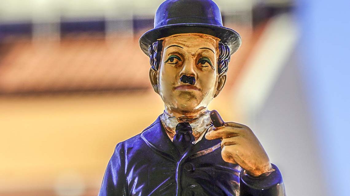 Von Laiemndarstellern häufig verkörpert: Charlie Chaplin