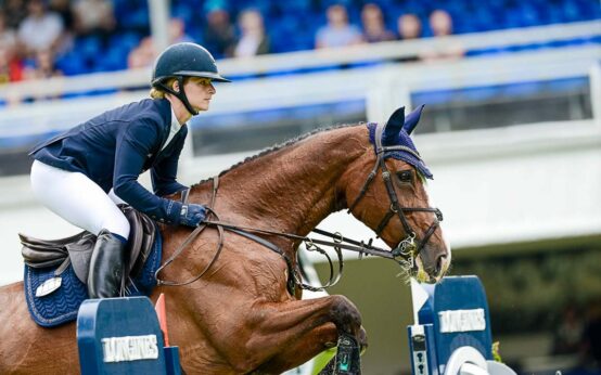 Vielseitigkeit: ‚Mandy‘ und Julia Krajewski in Wiesbaden Parcours