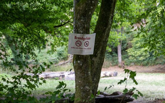 Waldbrandwarnstufe, Waldbrandgefahr, Grillverbot