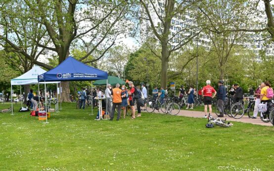 Archivfoto: Stadtradeln 2021, Ziel in den Reisinger Anlagen