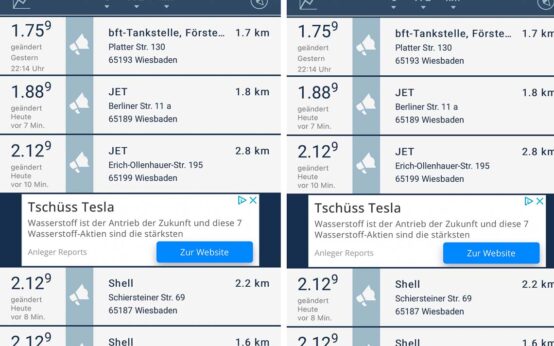 Spritpreise in Wiesbaden