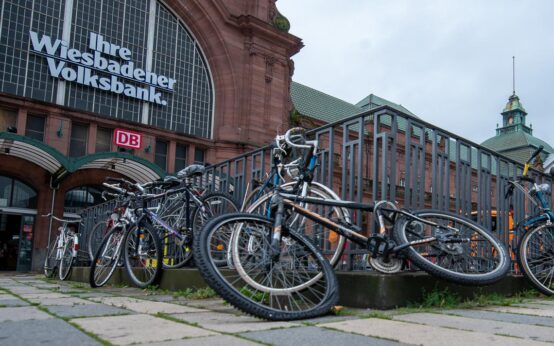 Stadt entfernt Schroittfahrräder