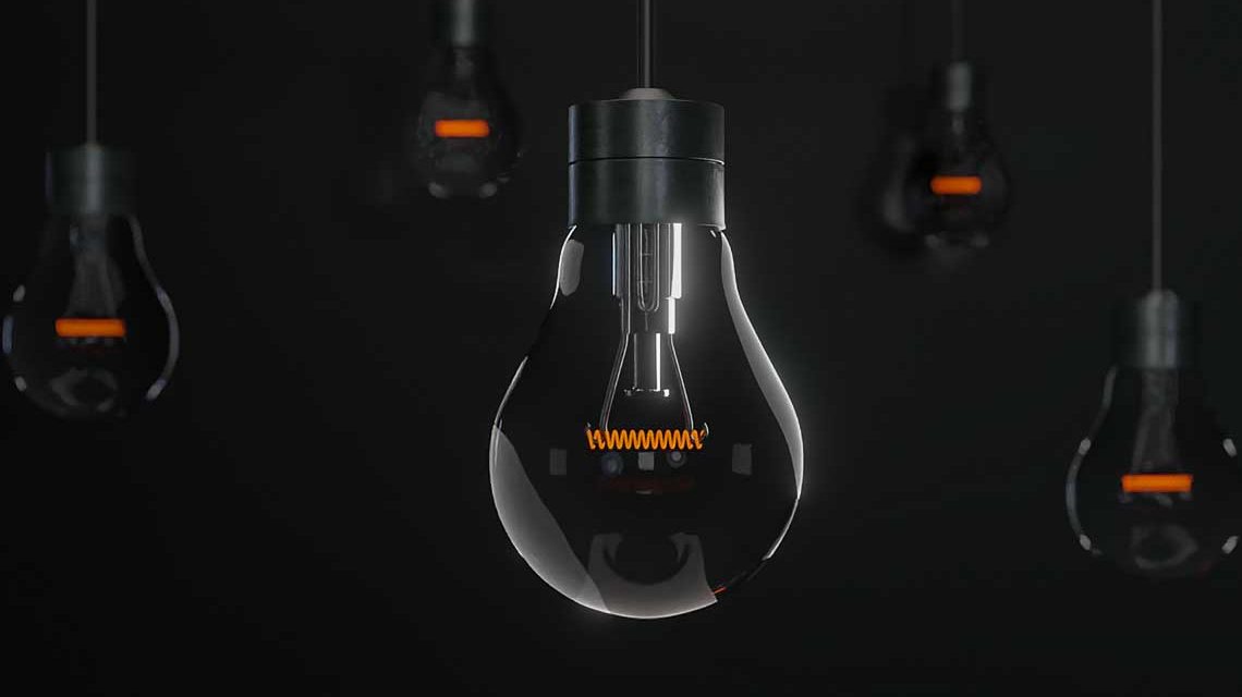 Glühbirnen sind da Symbol für Kreativität.