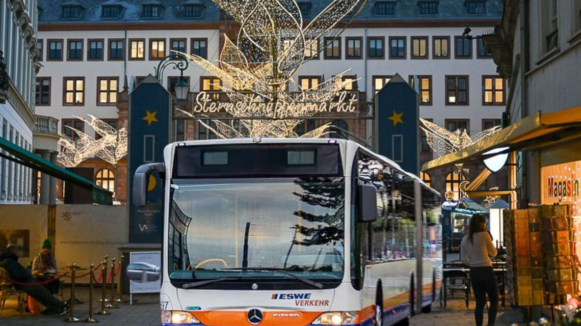 Mit dem Bus zum Sternschnuppenmarlt