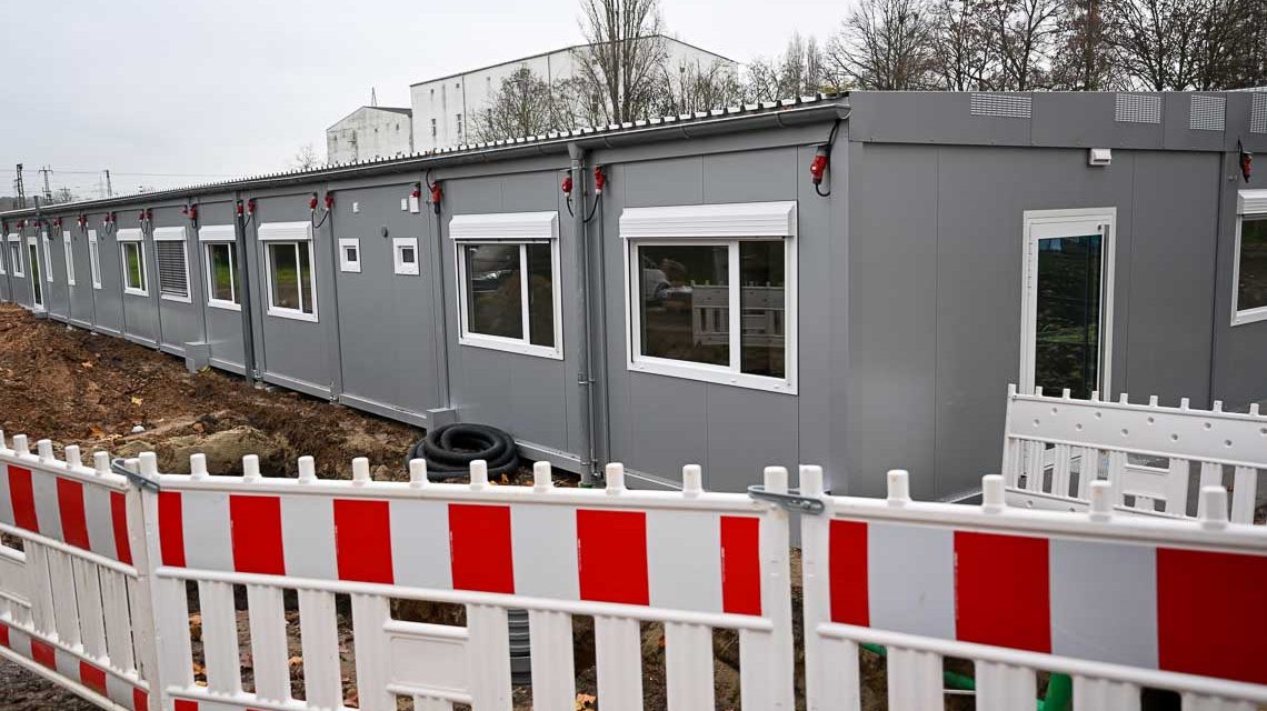 Containerdorf, das neue Zuhause der Kita-Kastel