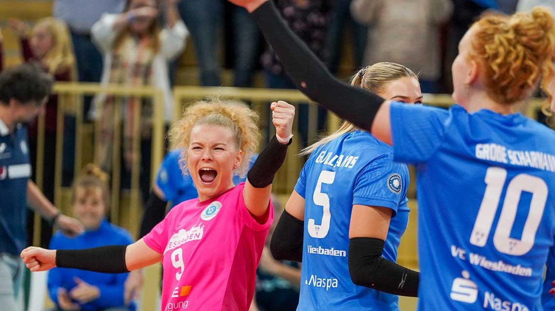 VC Wiesbaden - Neuwied, 3:0 / 75:41 (25:13 25:17 25:11)