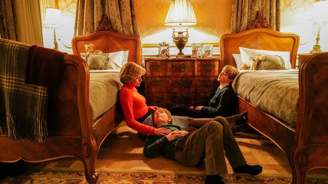 Lady Di mit ihren Kindern Harry und Wilhelm