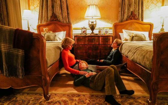 Lady Di mit ihren Kindern Harry und Wilhelm