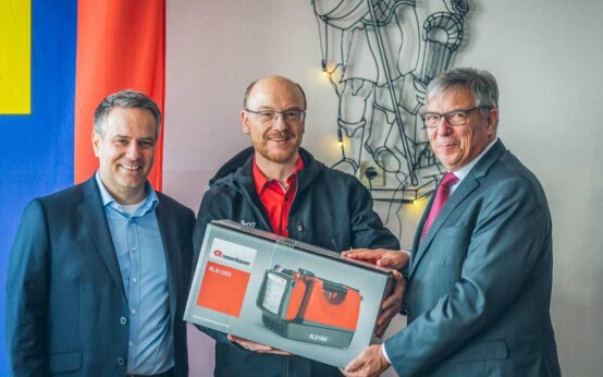 OB Gert-Uwe Mende beim Neujahrsempfang der Freiwilligen Feuerwehr Wiesbaden