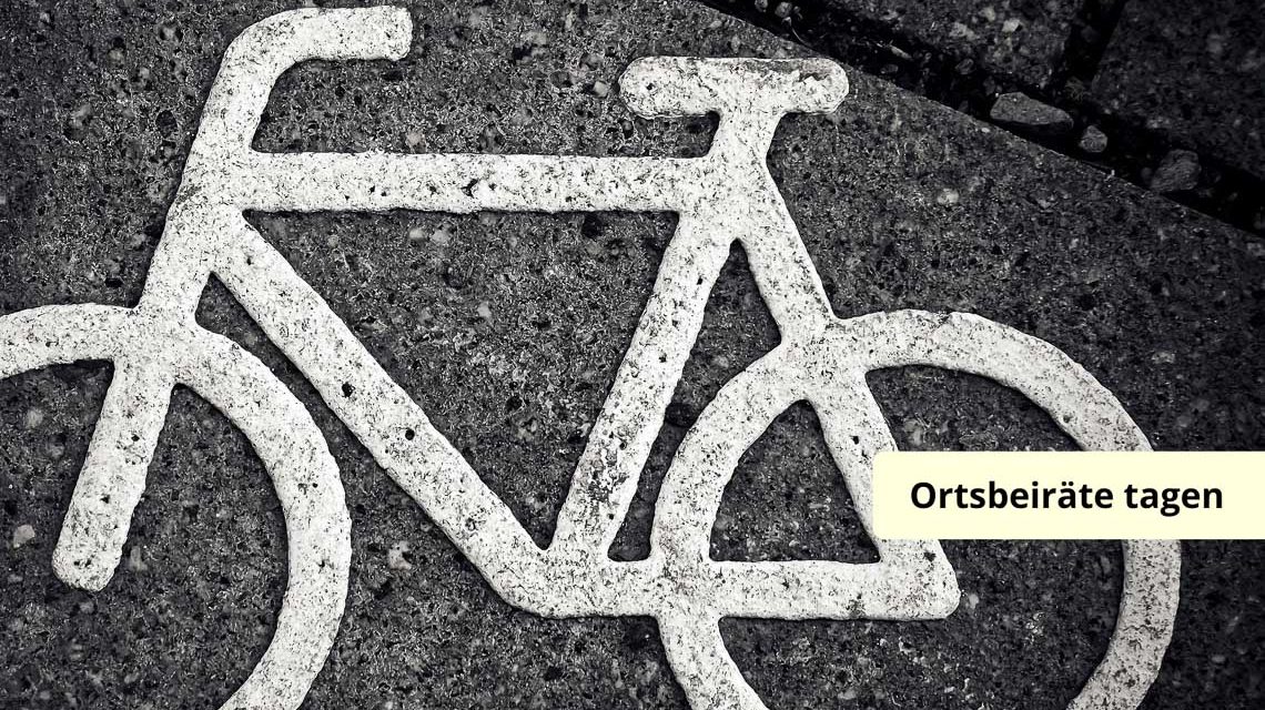 Ortsbeiräte tagen, trennen sind unter anderen Fahrradwege und Kitas. Mainbrücke