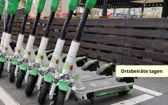 E-Roller Stellplätze azusweisen