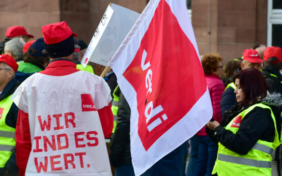 Warnstreik in Wiesbaden