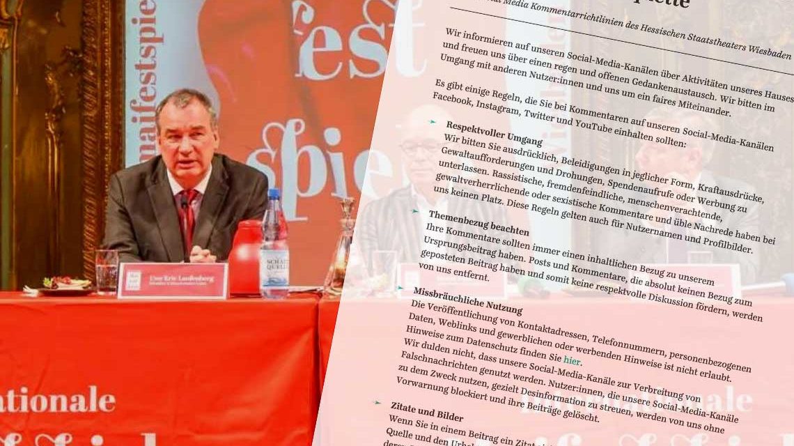 Netiquette des Staatstheaters Wiesbaden